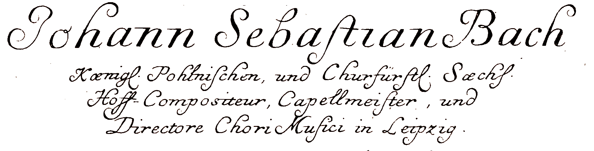 J. S. Bach wordmark