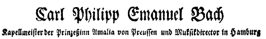 C. P. E. Bach wordmark